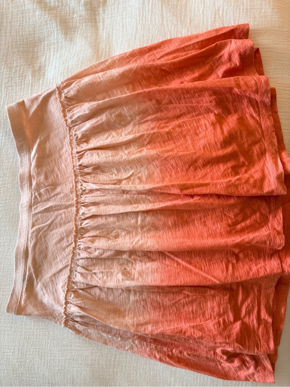 Joe Fresh Ombre Coral to Pink Gathered Skirt
